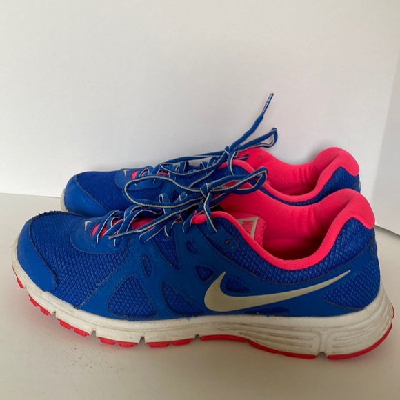 Nike Womens Revolution 2 554900-407 Blue Running Shoes Sneakers Size 11 - Picture 4 of 7